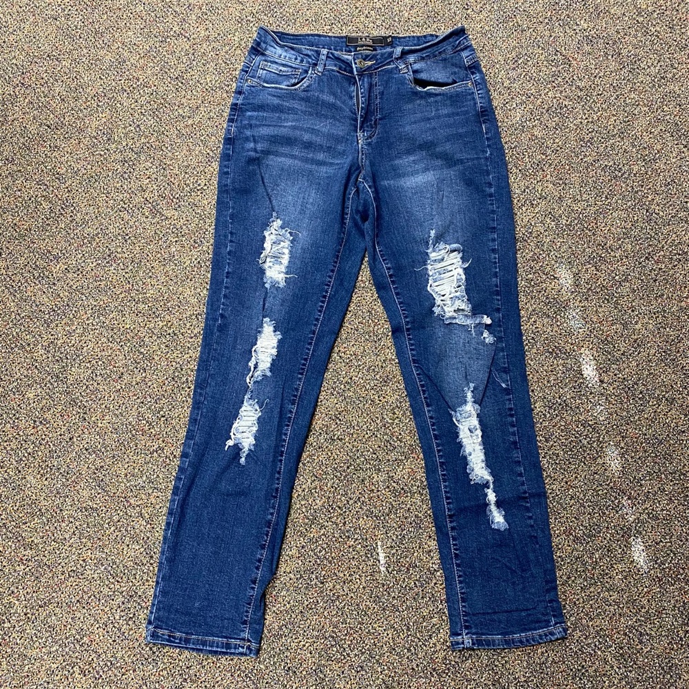 L&B Boyfriend 12 distressed jeans